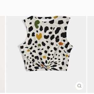 Souk + Sepia Front Twist Tank Top Large  NWT